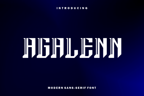 Agalenn: Elevating Brand Elegance with a Modern Serif Font