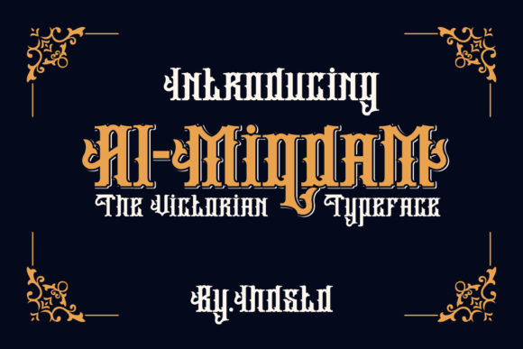 Almiqdam: A Bold Blackletter Font for Makers