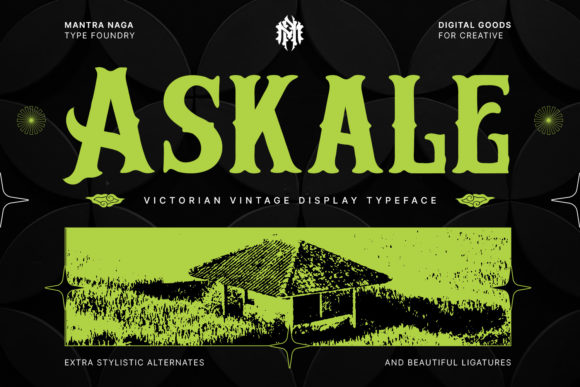 Askale: Victorian Blackletter Font for Crafts