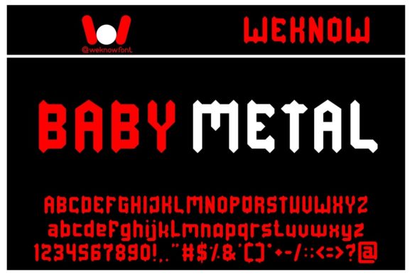 Baby Metal: A Modern Blackletter Font for Brand Identity