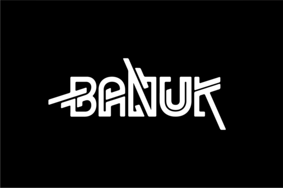 Banuk Font: A Techno Typeface for Modern Web and Brand Design