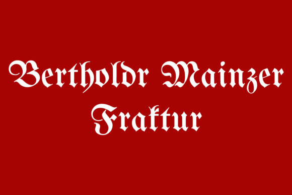 Bertholdr Mainzer Fraktur: A Gothic Font for Halloween Crafts and DIY Projects