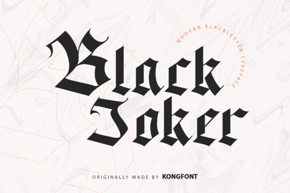 Black Jocker: A Gothic Blackletter Font for Bold Marketing Designs