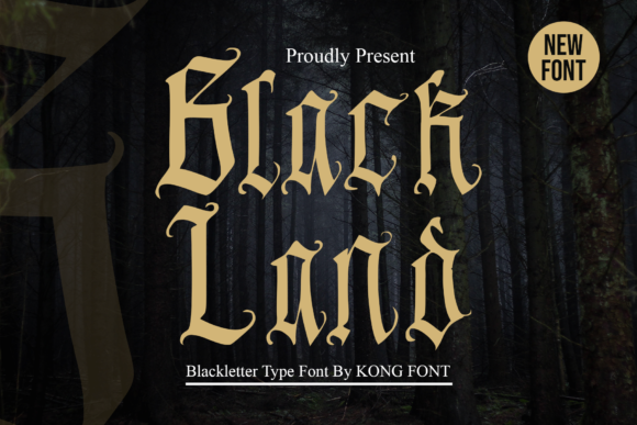 Black Land: A Distinct Blackletter Font for Crafters