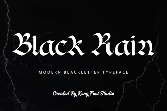 Black Rain: A Playful Script Font for Modern Web Design Projects