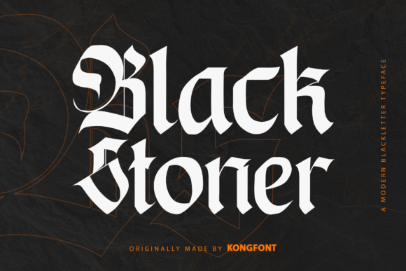 Black Stoner: A Gothic Blackletter Font for Editorial Elegance
