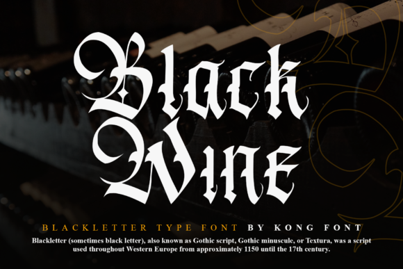 Black Wine: A Modern Blackletter Font for Web Design and Digital Branding