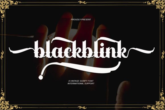 Blackblink: Vintage Calligraphy Font for Scroll-Stopping Marketing Designs