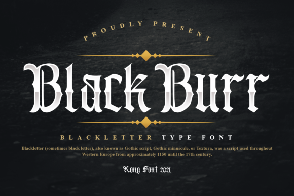 Blackburr: A Vintage Blackletter Font That Elevates Campaign Visuals
