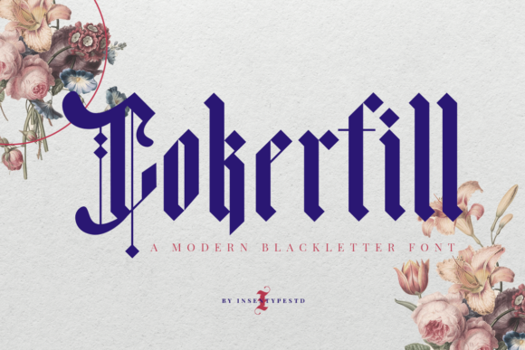 Cokerfill: A Luxurious Blackletter Font for Crafters
