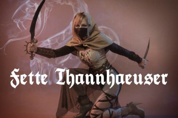 Fette Thannhaeuser: A Gothic Blackletter Font for Medieval-Inspired Crafts and Product Design
