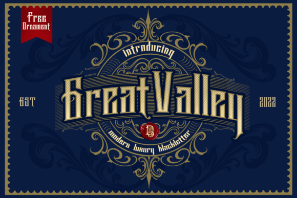 Great Valey: A Bold Blackletter Font for Editorial Design