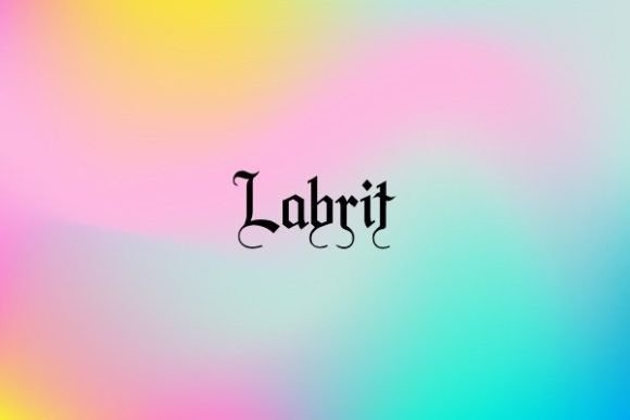 Labrit: A Vintage Blackletter Font for Crafters