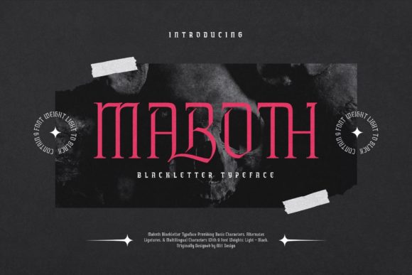 Maboth: The Elegant Blackletter Font for Crafters
