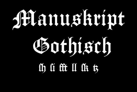 Manuskript Gothisch Font: Gothic Style for Bold Branding