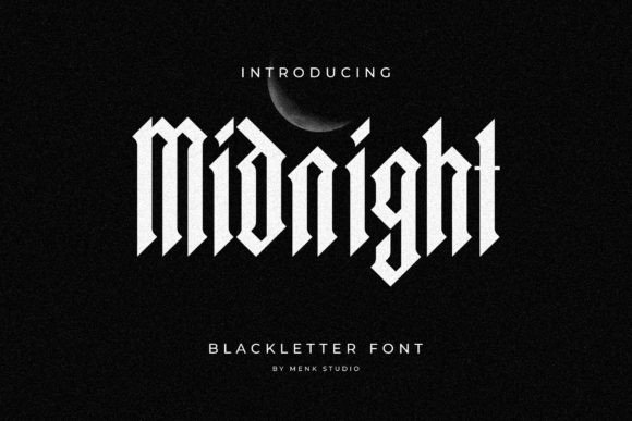Midnight Blackletter: A Sophisticated Blackletter Font for Elegant Branding