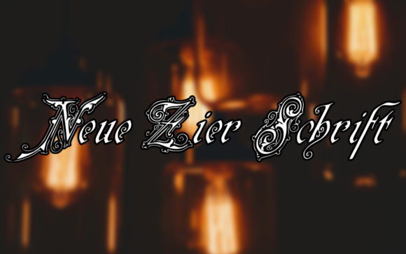 Neue Zier Schrift: A Bold Blackletter Font for Modern Web Design