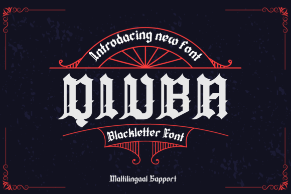 Qiuba: A Bold Gothic Font for Unique Branding and Design Projects