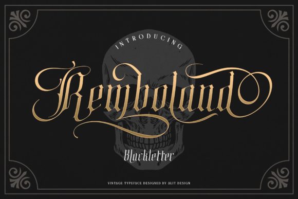 Remboland: A Premium Blackletter Font for Web Design