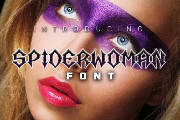 Spiderwoman: Gothic Typeface for Bold Branding and Design