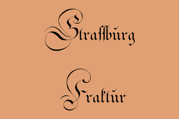 Strassburg Fraktur: A Chic Blackletter Font for Crafters and Product Designers