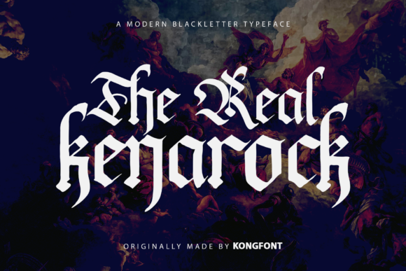 The Real Kenarock: A Bold Blackletter Font for Striking Brand Designs