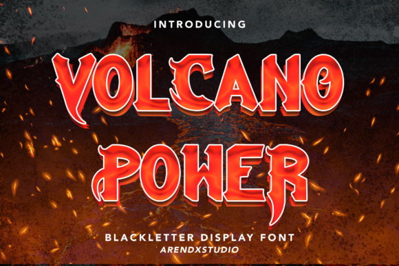 Volcano Power: A Bold Blackletter Font Review